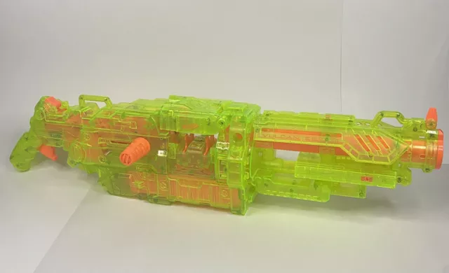 Nerf N-Strike Vulcan EBF-25 Sonic Green Clear Gun only tested