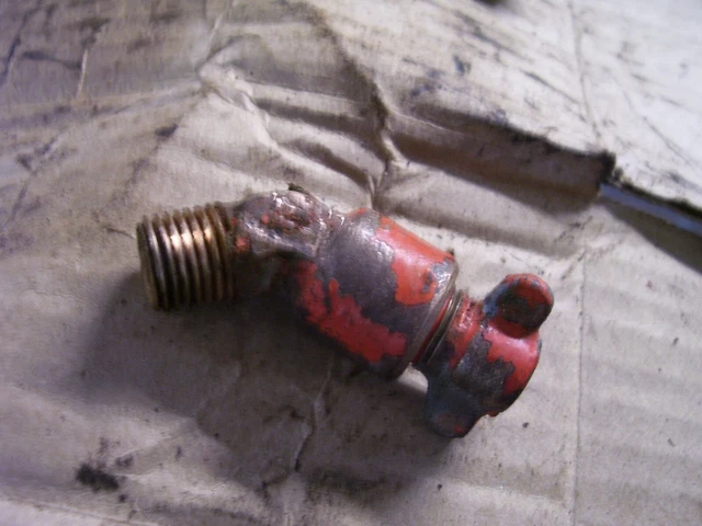 Vintage  Allis Chalmers  B Tractor -Engine Water Drain - Brass -1938