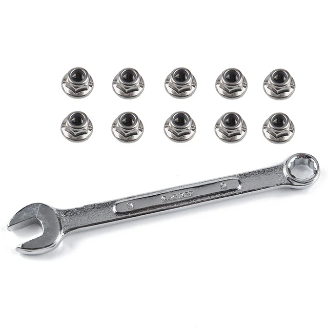 10 Pcs Feingewindemutter Sechskantmutter Selbsthemmend Metrisches System