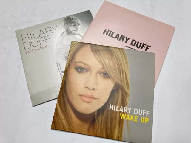 3 CD SINGLE HILLARY DUFF PROMO FLY WAKE UP COME CLEAN - very good condition