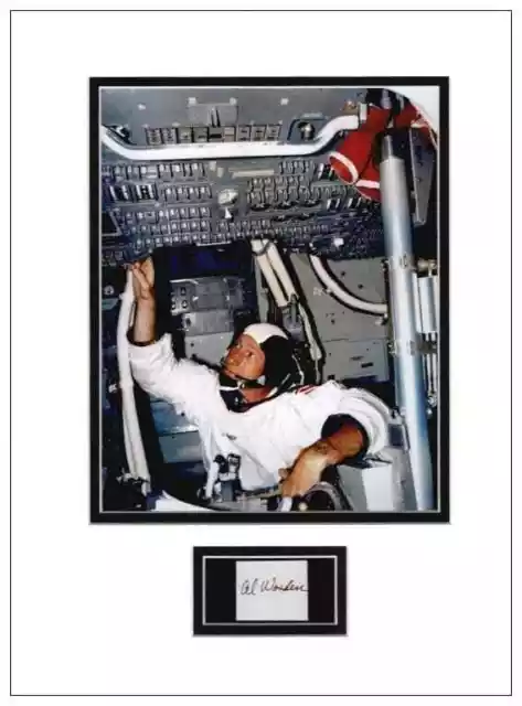 Al Worden Autograph Signed Display - Apollo 15 AFTAL