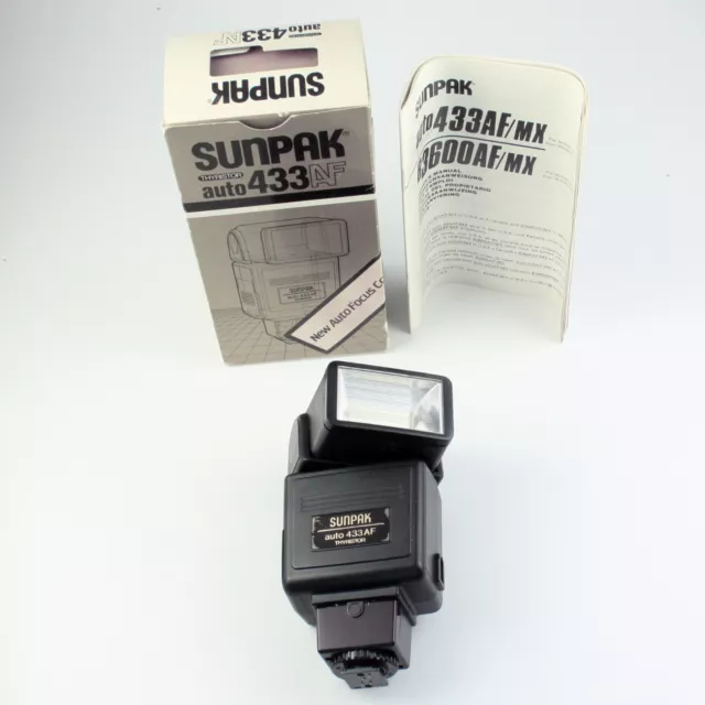 Sunpak Auto 433 AF Thyristor Flash for Minolta Maxxum 35mm AF Cameras - Tested!