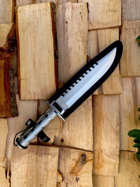 14" Hunting Survival Knife RAMBO Style Combat Tactical Stainless Knives Handmade 2