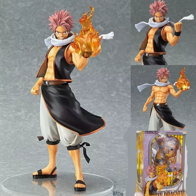 Anime Fairy Tail 9'' Natsu Action Figures PVC Dolls Model Toy Gift Collectable