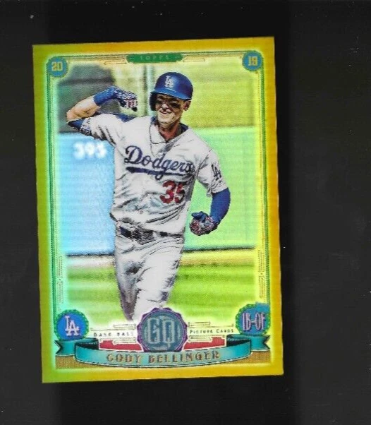 2019 CODY BELLINGER Topps réfracteur or Gypsy Queen 18 ROY MVP Dodgers
