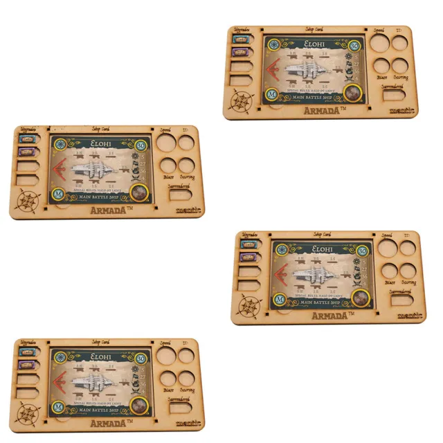 PRESALE Armada MDF Ship Card Tray Four Pack - Kings of War Mantic Accessory THG