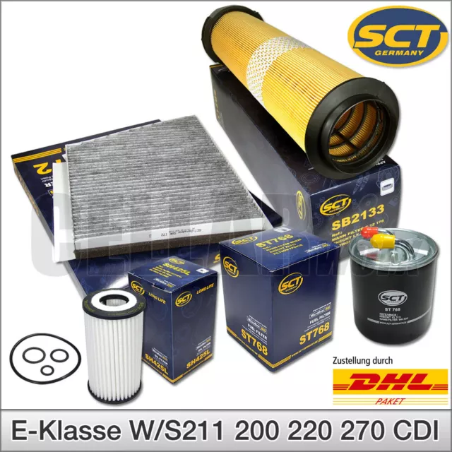 MERCEDES-BENZ E-KLASSE W211 S211 CDI Inspektionspaket Filterset