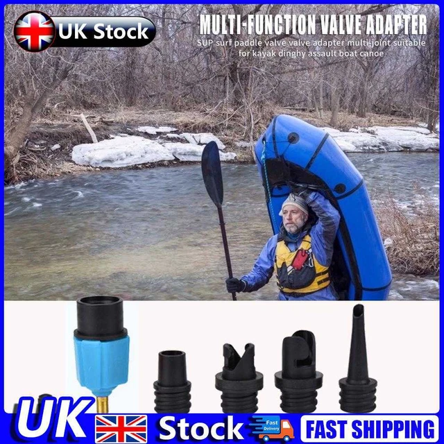 Rubber Boat Air Valve Adapter Paddle Board Canoe Kayak Air Valve Pump Converter