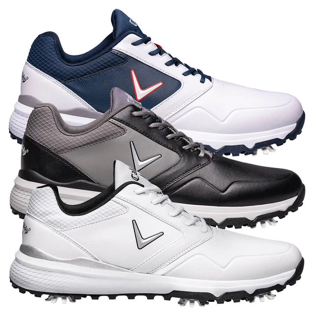 CALLAWAY GOLF MENS 2023 M596 LS Chev Leather Waterproof Golf Shoes 28 OFF RRP £63.90 PicClick UK