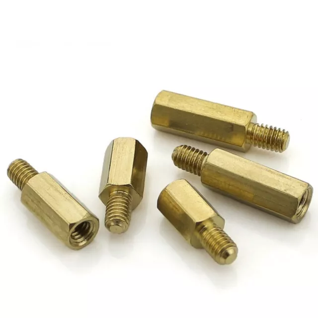 4Mm Hex Head Brass Standoff Spacer Riser Female X Male Pc Case Cctv Screws M4