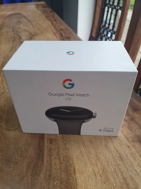 Google Pixel Watch 41mm Polished Silver Stainless Steel Case with Charcoal...