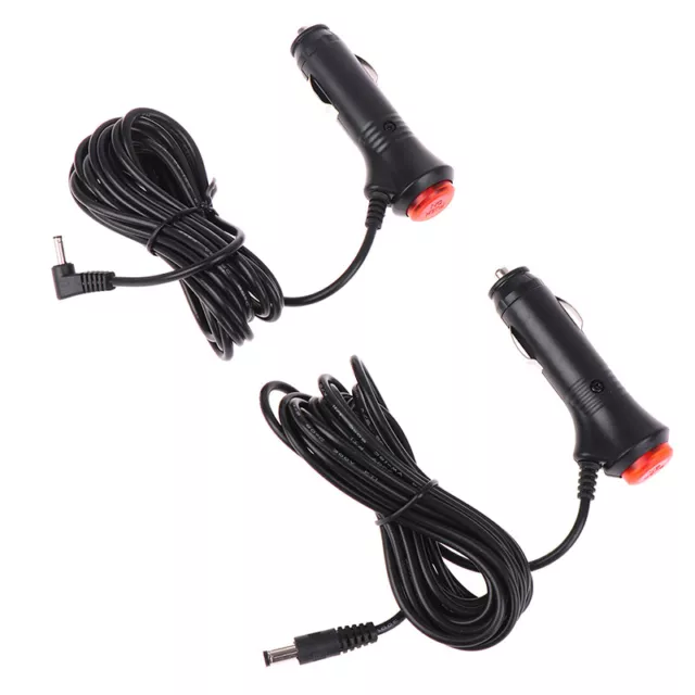 12V Car Lighter Plug to DC 3.5/5.5mm Power Cord cable Switch For auto GPS DVD LN