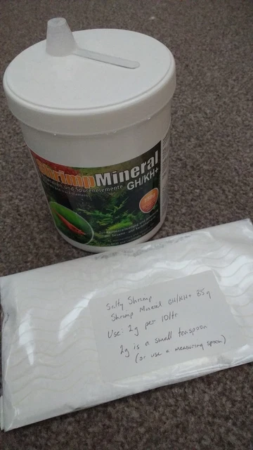SaltyShrimp Shrimp Mineral GH / KH + 85g (Neocaridina / Cherry shrimp)