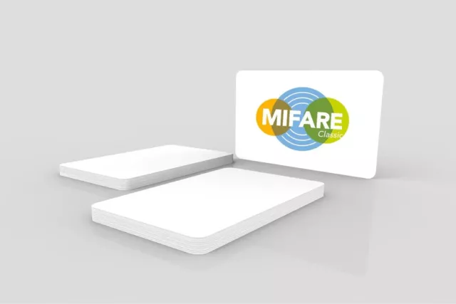 NXP MIFARE Classic 1K EV1 Blank White PVC Cards ISO14443A 13.56MHz Printable
