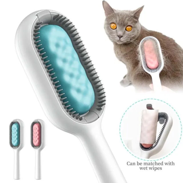 Multifunctional Pet Deshedding Brush Silicone Dog Brush Cat Grooming Comb