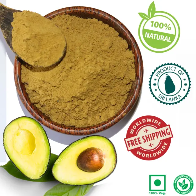 Pure Organic Natural AVOCADO fruit ground powder grade A quality Sri Lanka