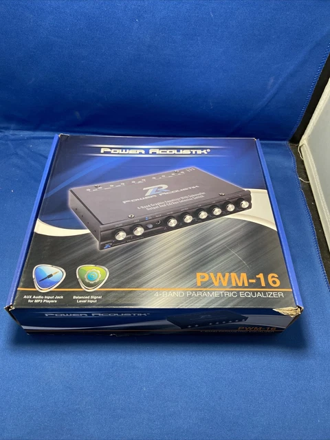 Power Acoustik PWM-16 4 Band Parametric Equalizer New Open Box