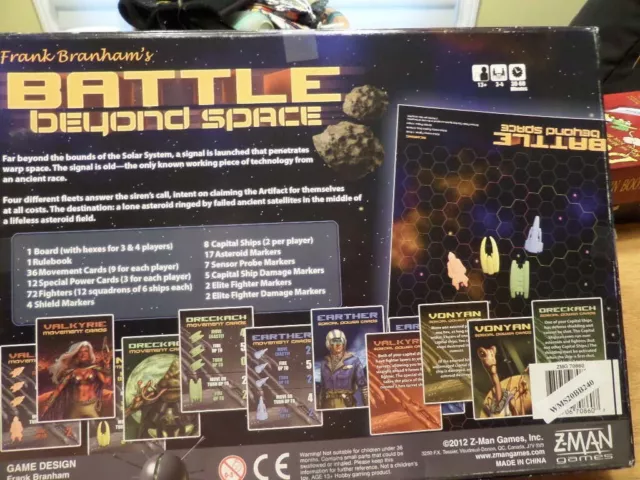 Z-Man Boardgame Battle Beyond Space Box Unpunched/unplayed 2