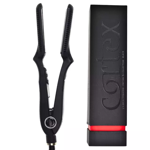 Cortex 1 and half Inch Titanium Flat Iron Professional Straightener - Black