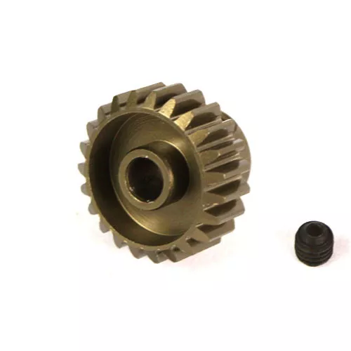 23T Titanium coated aluminium 48dp pinion gear for 1:10 RC  23 tooth 48 pitch.