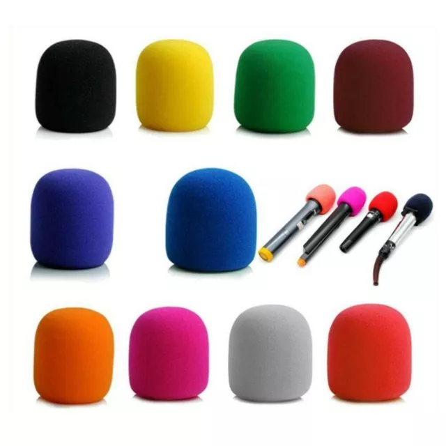 Foam Handheld Microphone Windscreen 10x/set Replacement Mic Covers High Quality