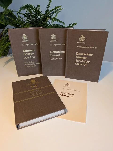 VINTAGE THE LINGUAPHONE Institute German (Deutscher) Course Books