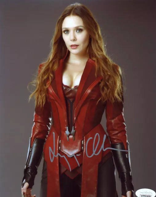 Elisabeth Olsen Signed Autographed 8x10 Photo Wanda JSA