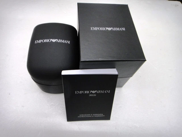 EMPTY EMPORIO ARMANI Watch Presentation Box with instruction