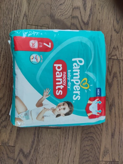 Paquet de 30 couches Pampers Nappy Pants taille 7 neuf
