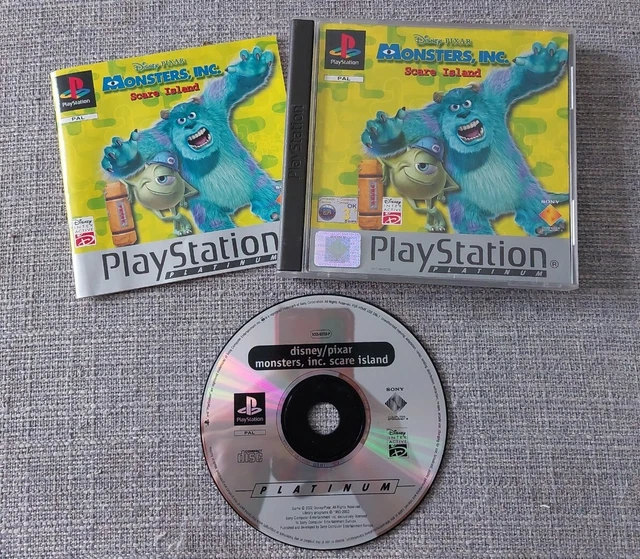 DISNEY PIXAR MONSTERS Inc Scare Island PS1 PAL * Complete * £4.99 ...