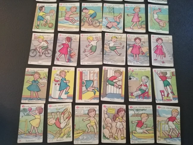 Jeu Des 7 Familles Ancien - Carte à Jouer Vintage - Occasion - Idéal Collection Ou Nostalgie