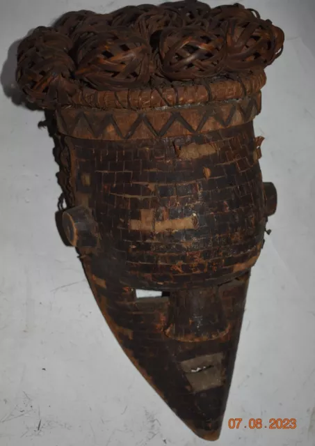 Pende Copper Covered Helmet Mask Mask 17" 1900S