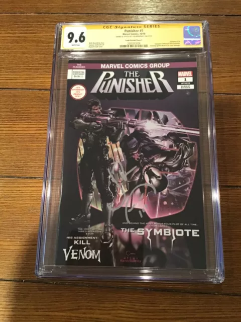 The Punisher #1 Cgc  9.6 Ss Jon Bernthal- Crain Variant Purple Cover