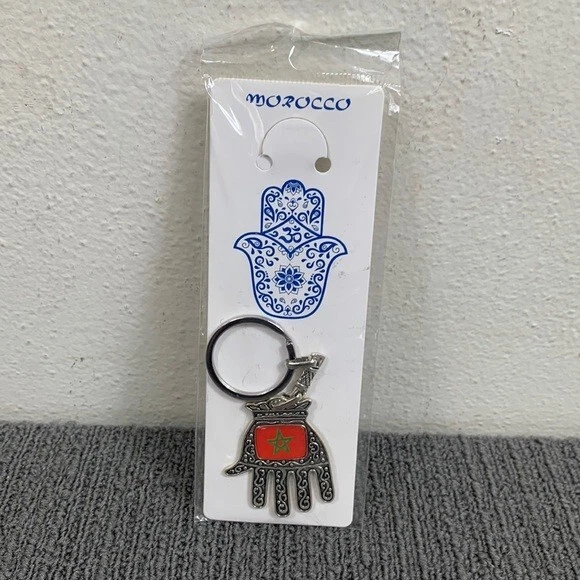 1Pc Vintage Fatima Hamsa Mano Ciondolo Portachiavi da donna Bule Vetro Rotondo Amuleto fortunato Turco Evil Eye Nappa Portachiavi Gioielli All'ingrosso  36