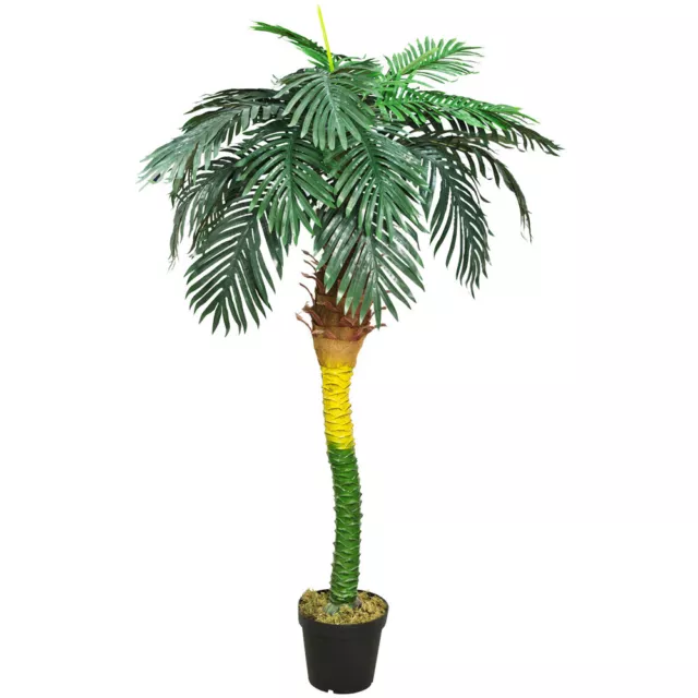 Palmenbaum Königs Palme Cocos Kunstpflanze Künstliche Pflanze 180cm Decovego