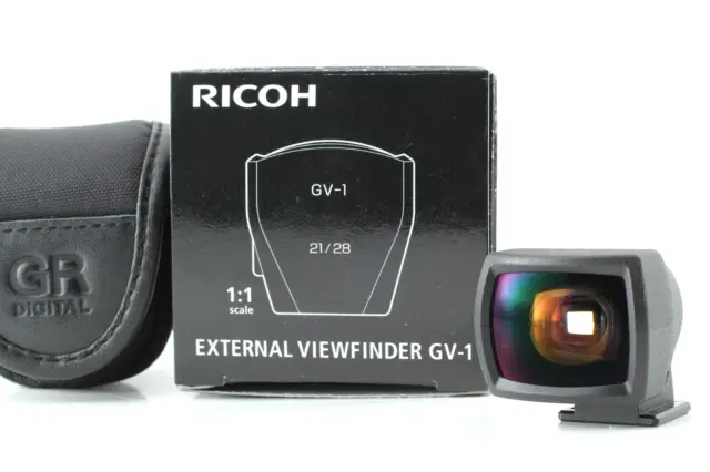 [ UNUSED in BOX ] Ricoh External Viewfinder GV-1 21/28mm for GR Form JAPAN #2017