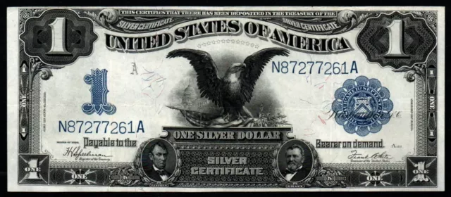 1899 $1 HIGH GRADE BEAUTIFUL CRISP Large Size Silver Certificate!