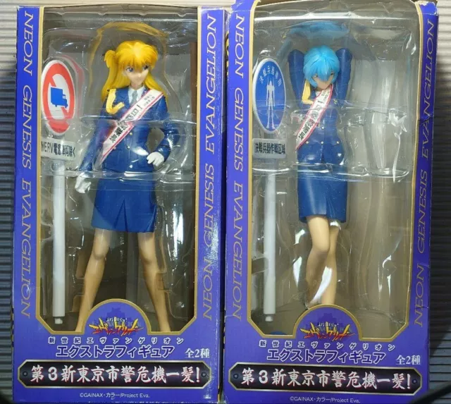 SEGA Neon Genesis Evangelion Extra Figure Police Costume Asuka Rei set Japan