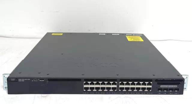 Cisco Catalyst WS-C3650-24TD-L 24x 1G Ethernet Ports 2x 10G Uplink ports Switch