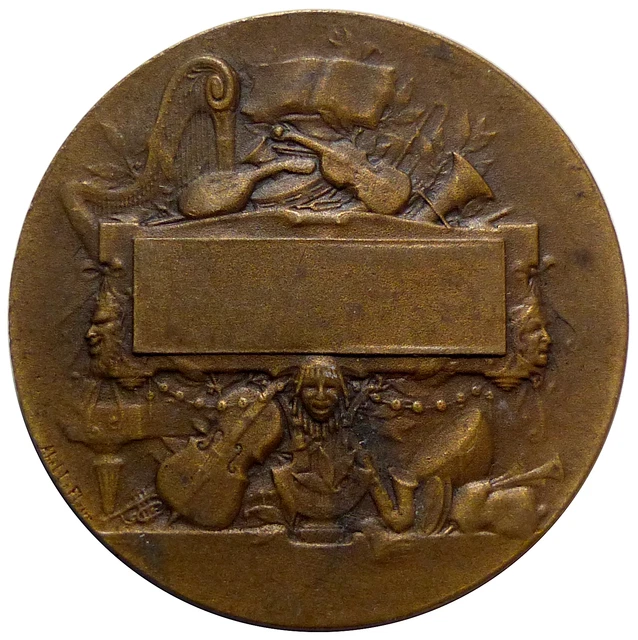 Alte Französische Medaille Republique Francaise Bronze (Gebraucht) in