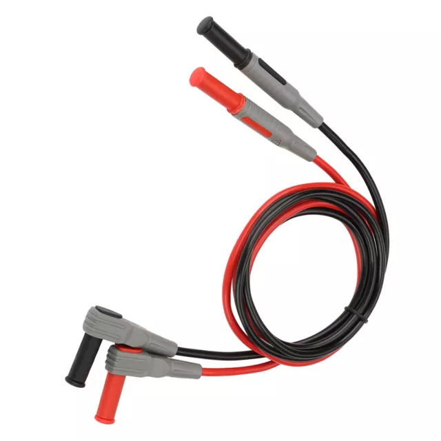 P1033 4mm Banana Plug Test Line Right Angle To Straight Multimeter Wire Cable