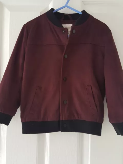 River Island Mini boys zip up bomber jacket age 2-3 years