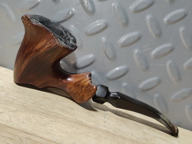 1960s EARLY PREBEN HOLM DENMARK-MARKED ON SHANK-HAND MADE BRIAR TOBACCO PIPE