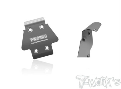 Associated T-Works Skid Plate Anteriore in Acciaio per Associated RC8B3.1 TO-235-RC8 1 
