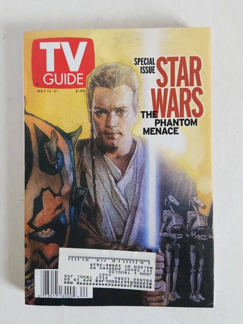 TV GUIDE MAGAZINE Phantom Menace Set May 15-21, 1999 Star