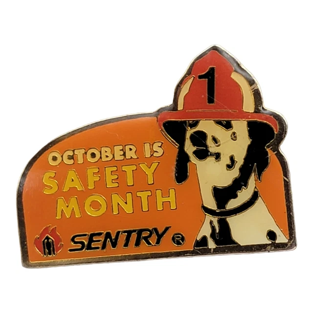 VINTAGE WALMART ASSOCIATE October Is Safety Month Sentry Dalmation