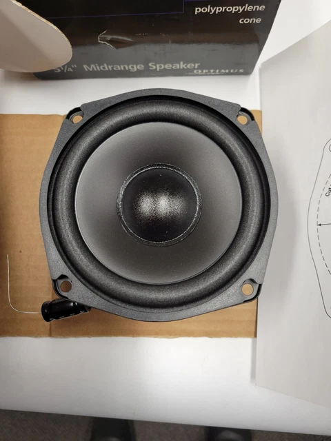 4.5" Extended Range Woofer Speaker 8 Ohm 15W – Pin Cushion Frame Home Audio