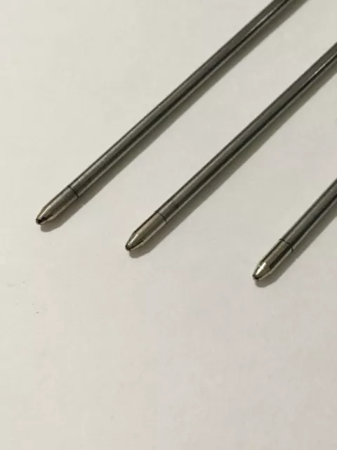 3 X Pogo Pen Compatible Mini Ballpoint Pen Refills-Medium Point-Black Ink-New 3