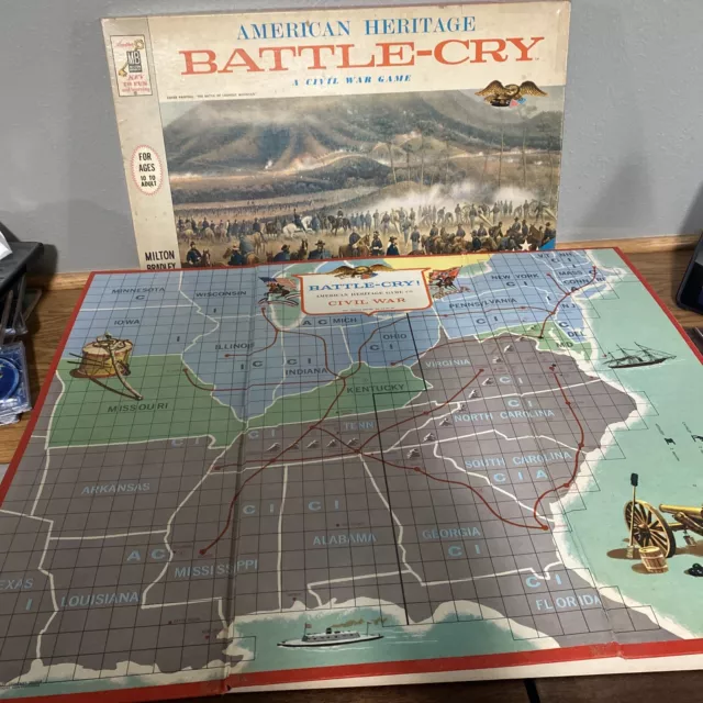 Battle Cry Milton Bradley American Heritage Vintage Board Game Civil War  #29