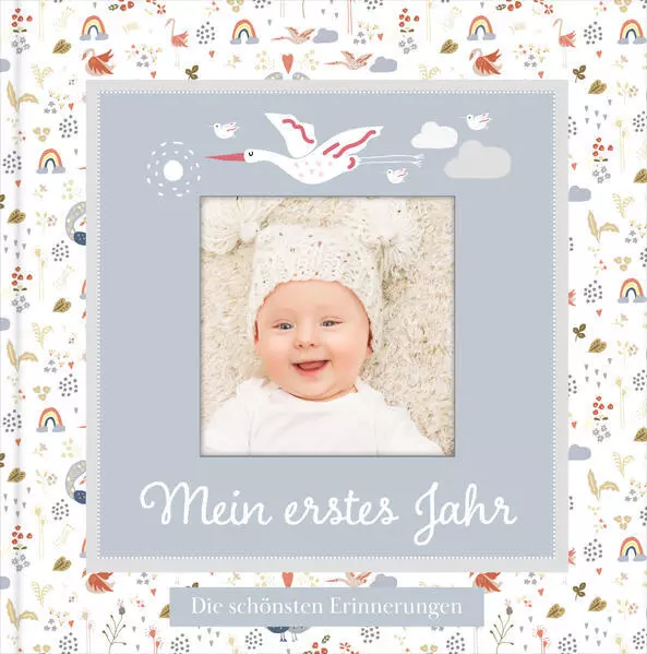 Babyalbum mit Fensterausschnitt für das 1. Lebensjahr zum Eintragen der schönste